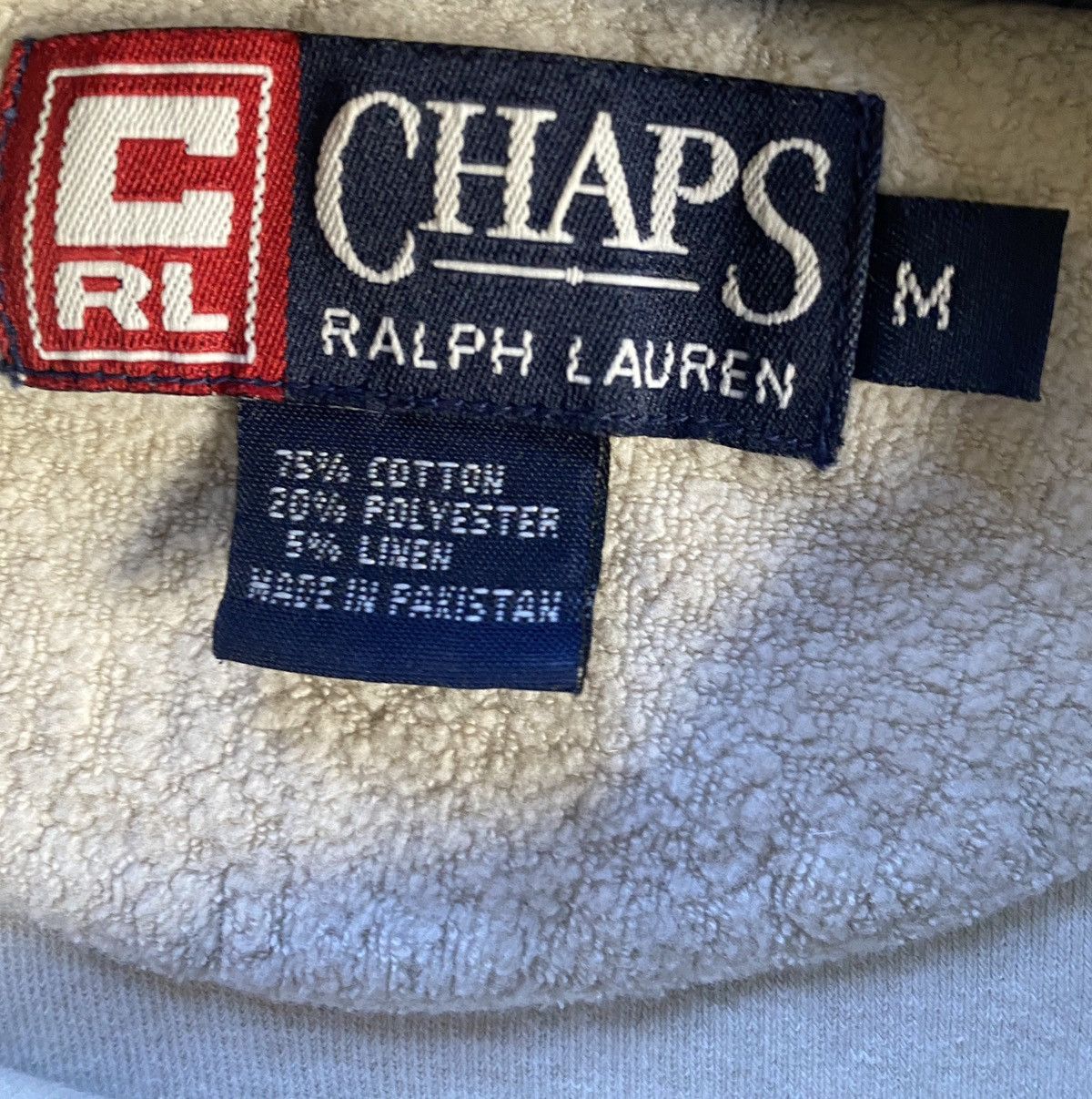 Chaps Ralph Lauren × Vintage Vintage 90’s Chaps Inside Out Style Crewneck Sweatshirt Size US M / EU 48-50 / 2 - 7 Thumbnail