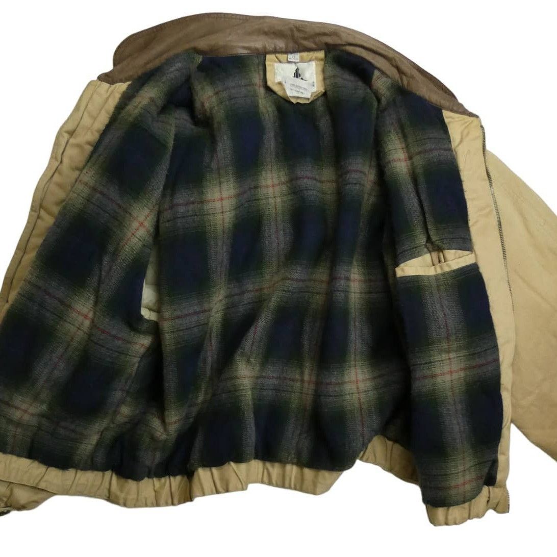 Misty Harbor vintage Misty Harbor blanket lined bomber coat, 2X, khaki Size US XXL / EU 58 / 5 - 3 Thumbnail