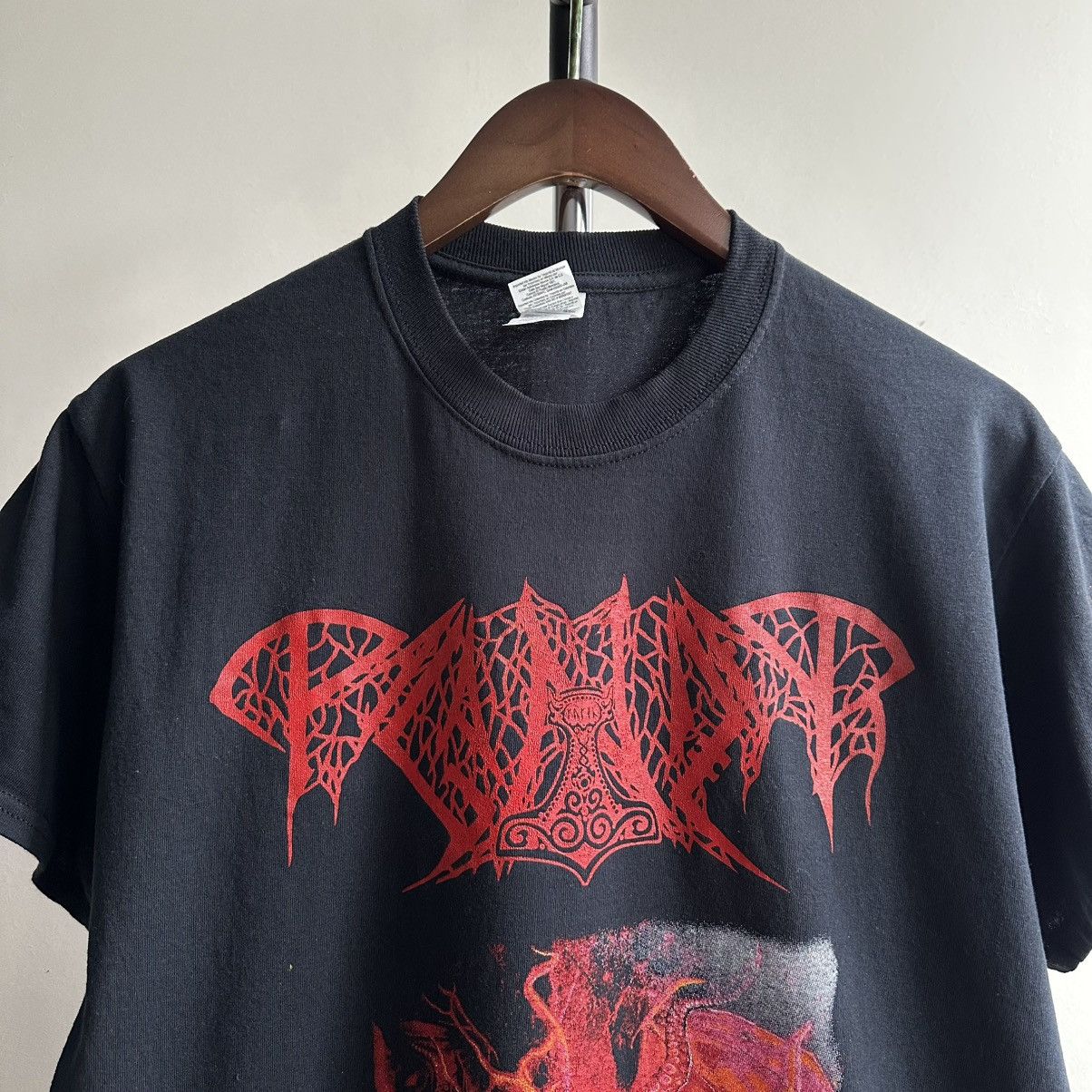 Band Tees × Vintage VINTAGE Y2K PAGANIZER DEATH METAL BAND TEE Size US M / EU 48-50 / 2 - 2 Thumbnail