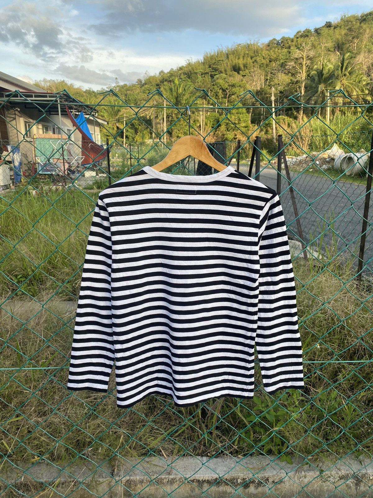 agnes b. Agnes B. breton striped long sleeve tshirt Size S / US 4 / IT 40 - 2 Thumbnail