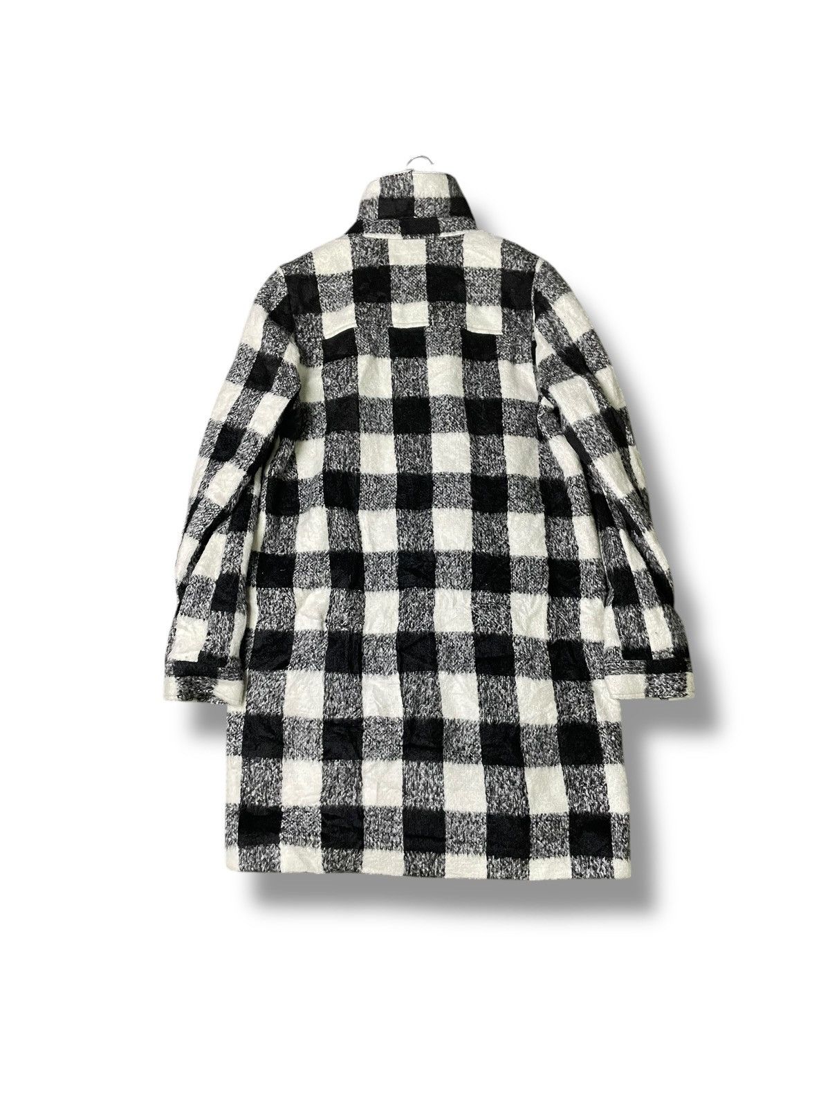 Forever 21 × Vintage Forever 21 Wool Checked Coat (51) Size US L / EU 52-54 / 3 - 3 Thumbnail