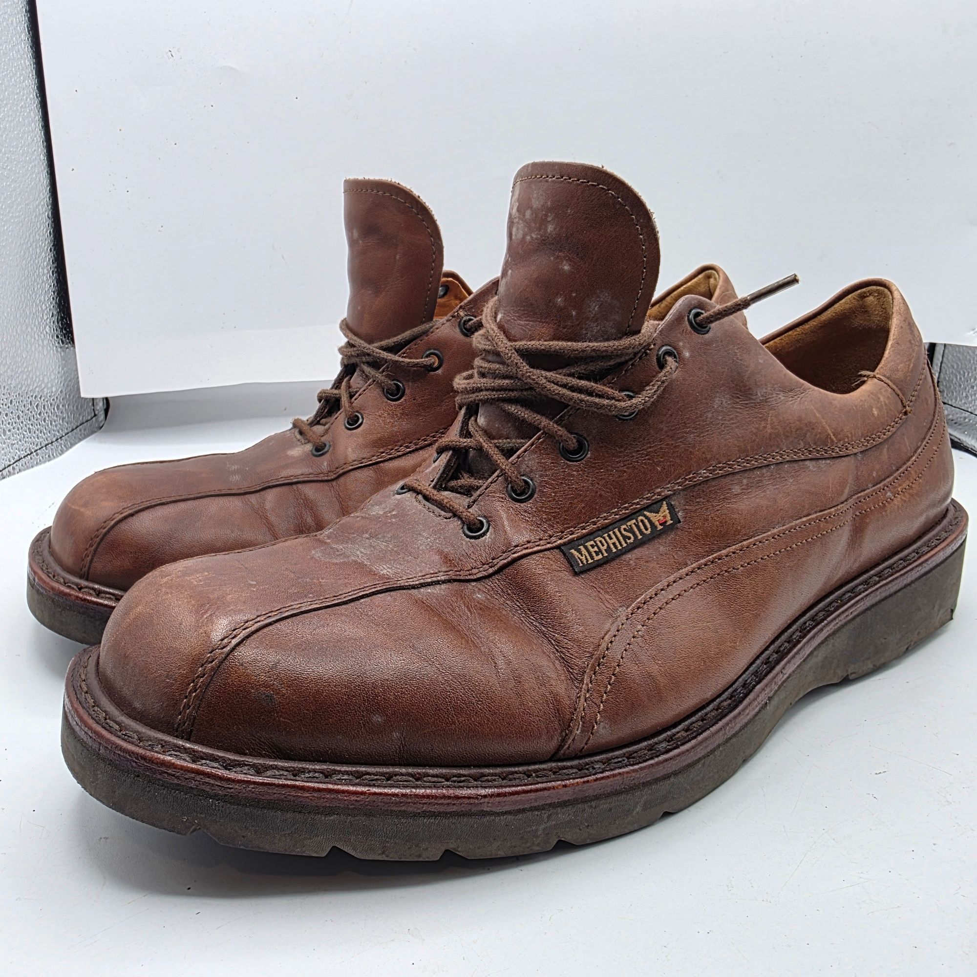 Mephisto Mephisto Abel Goodyear Welt Air Relax Mens Size 11 Brown Lea Size US 11 / EU 44 - 4 Thumbnail