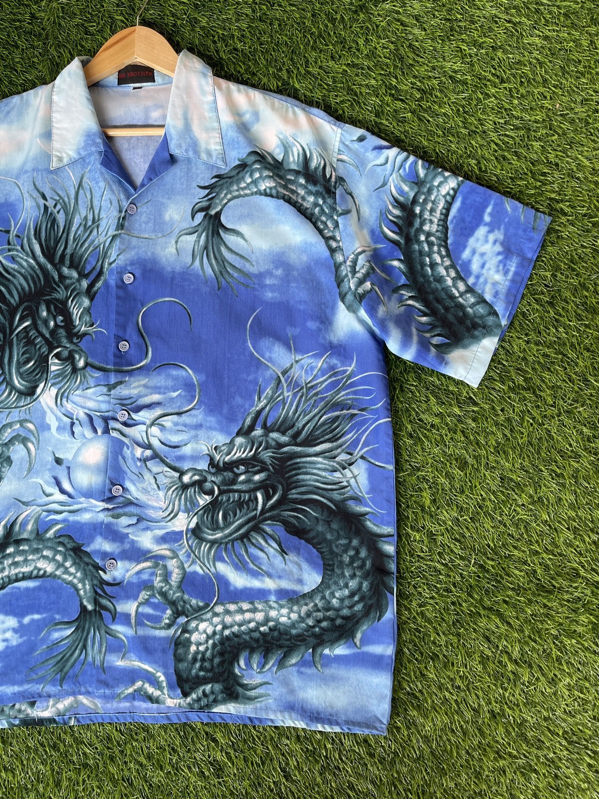 The Unbranded Brand Very Rare🔥Vintage Japanese Dragon Shirt XXL Size US XXL / EU 58 / 5 - 10 Thumbnail