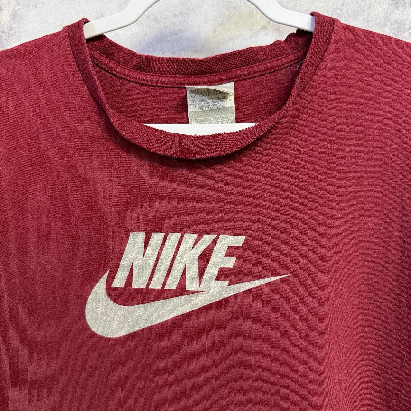 Vintage Vintage Y2K Nike T Shirt Mens Large Red Short Sleeve Size US L / EU 52-54 / 3 - 3 Thumbnail