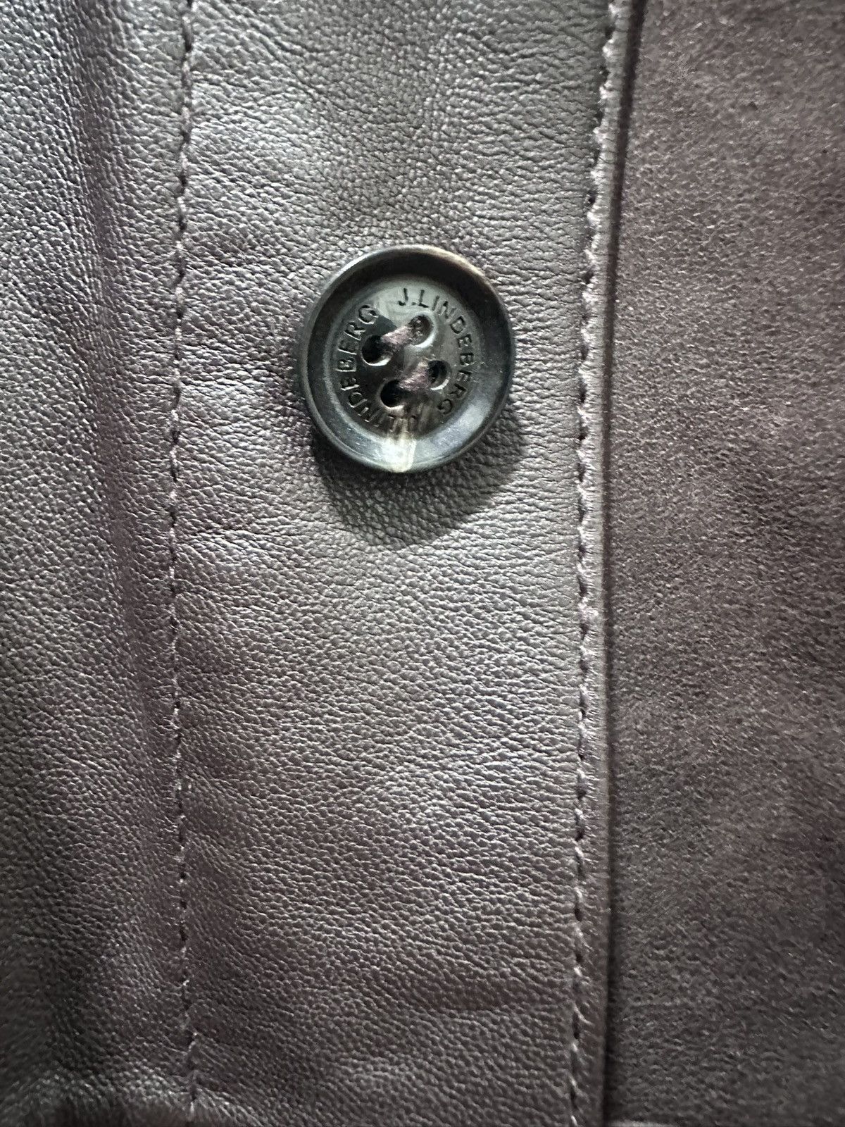 J.Lindeberg $800 J. Lindeberg Lambskin Leather Overshirt - Mens Small Size US S / EU 44-46 / 1 - 4 Thumbnail