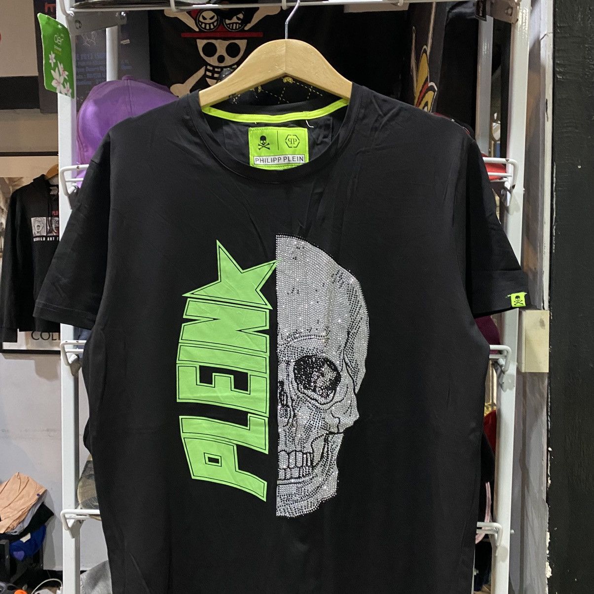Designer × Philipp Plein Philipp Plein Neon Skull T-shirt Tee Size US L / EU 52-54 / 3 - 3 Thumbnail