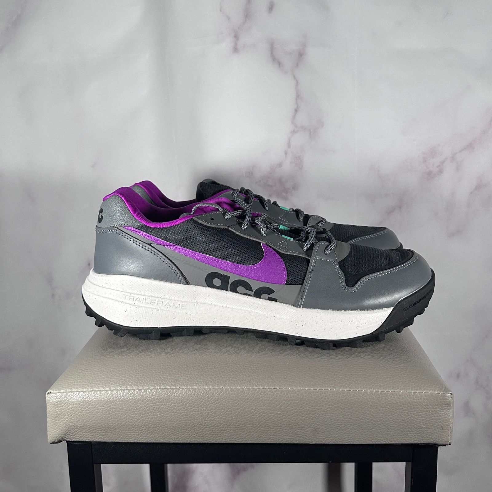 Nike ACG Lowcate Smoke Grey Vivid Purple Size US 10.5 / EU 43-44 - 5 Thumbnail