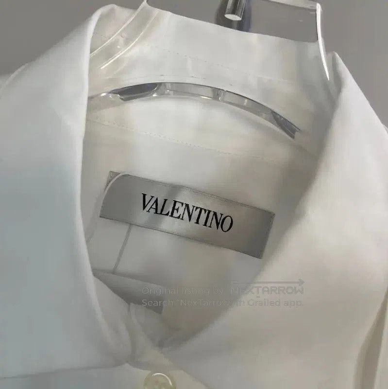 Valentino Valentino White Cotton Women's Shirt . Size M / US 6-8 / IT 42-44 - 4 Thumbnail