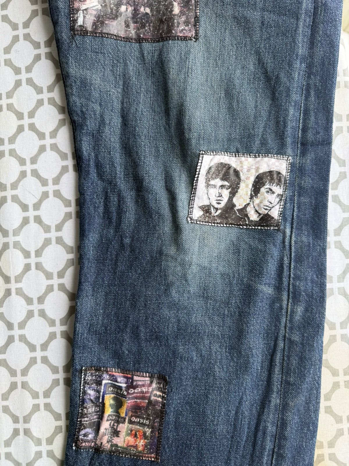 Levi's 1-of-1 Custom Levi's 501 "Oasis" Patchwork Jeans Size US 34 / EU 50 - 8 Thumbnail