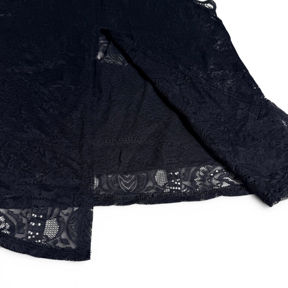 Bcbgmaxazria BCBG Max Azria Black Studded Leather Panel Lace Tank Top Size XS / US 0-2 / IT 36-38 - 12 Thumbnail