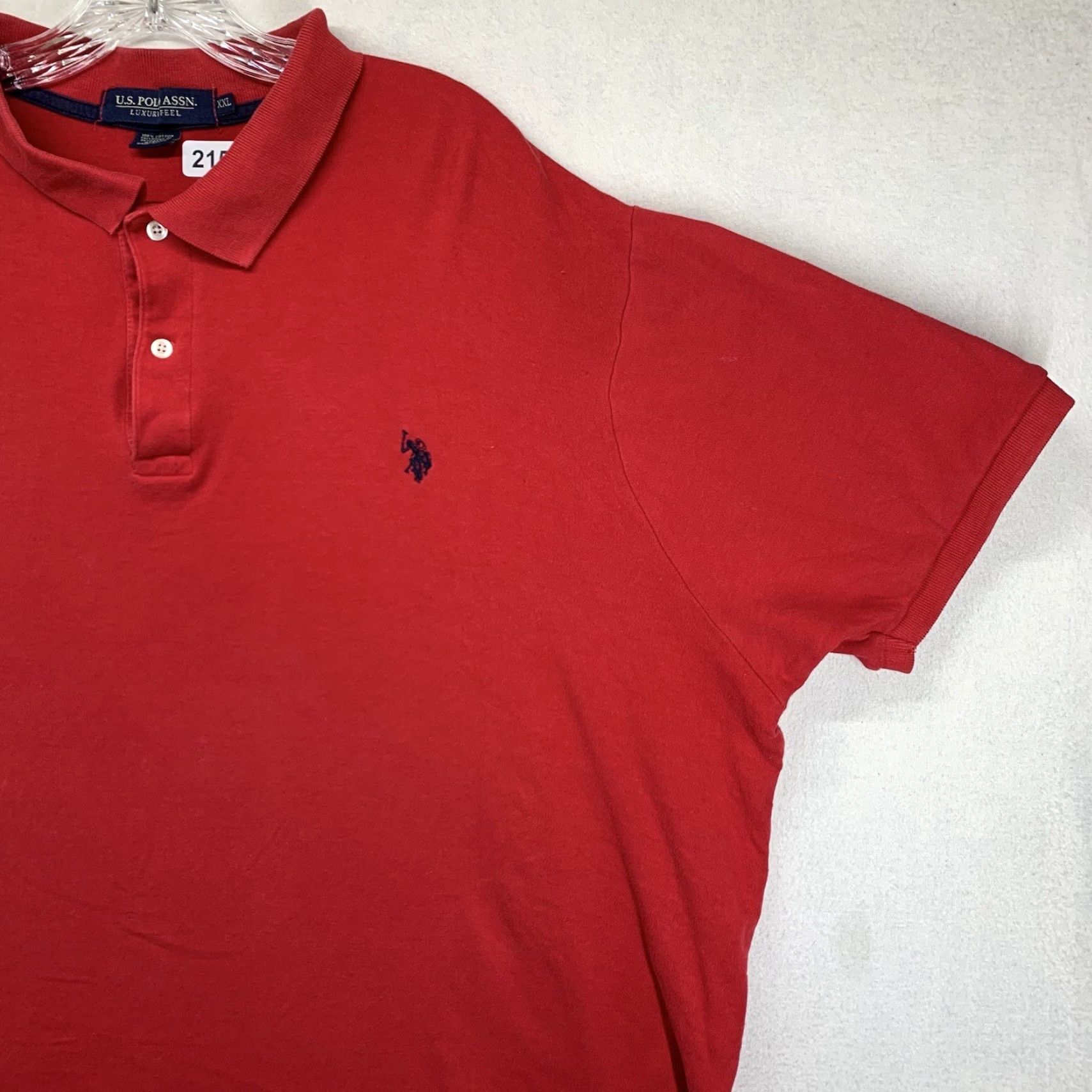 Vintage VINTAGE US Polo Assn. Polo Shirt Men's 2XL Red Short Sleeve Embroidered Logo Grunge Sports Size US XXL / EU 58 / 5 - 7 Thumbnail