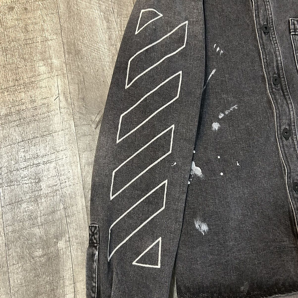 Off-White Chainstitch Denim Overshirt SZ L Size US L / EU 52-54 / 3 - 5 Thumbnail