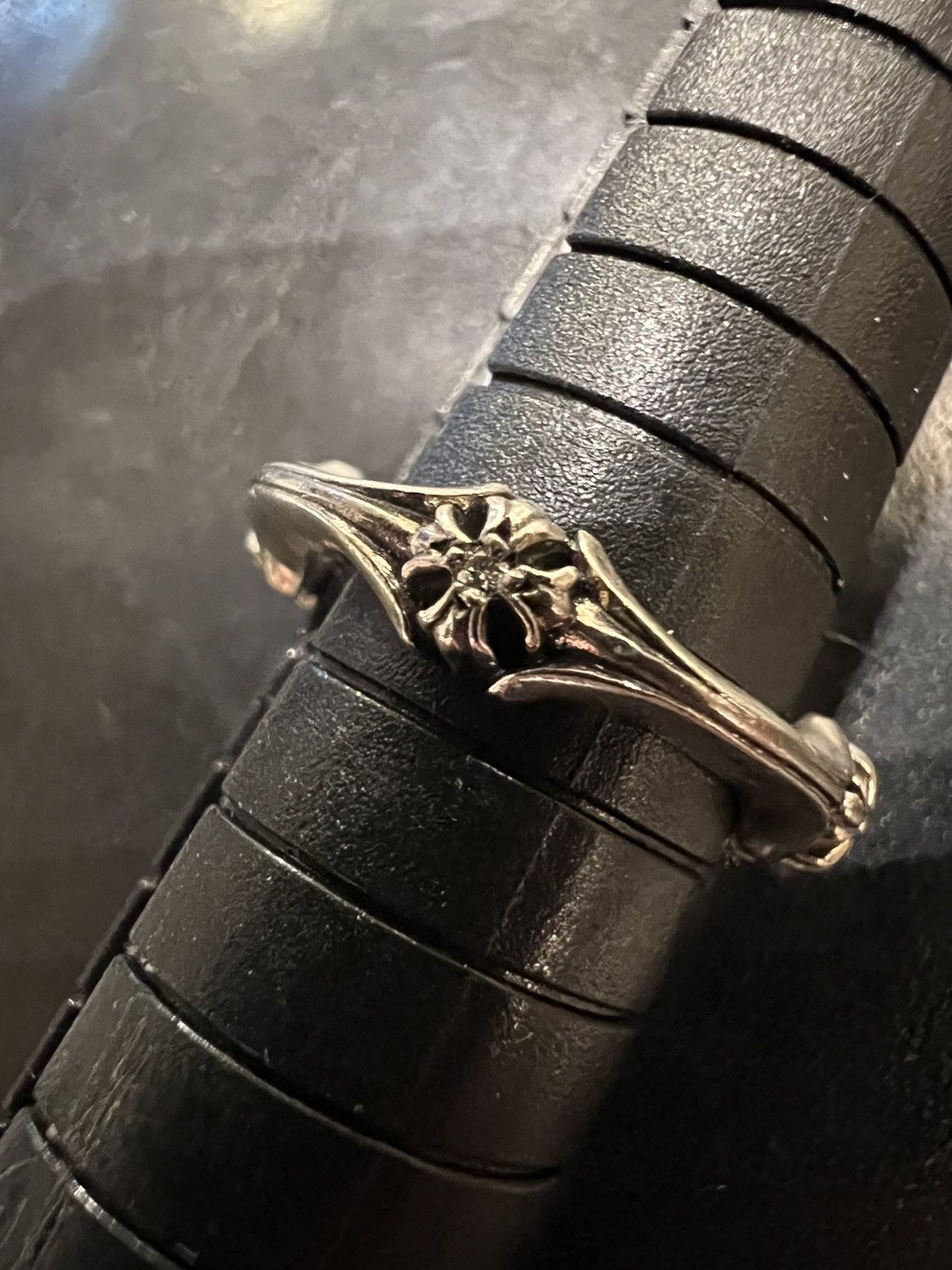 Chrome Hearts Chrome Hearts Diamond Bone Ring Silver Size ONE SIZE - 3 Thumbnail