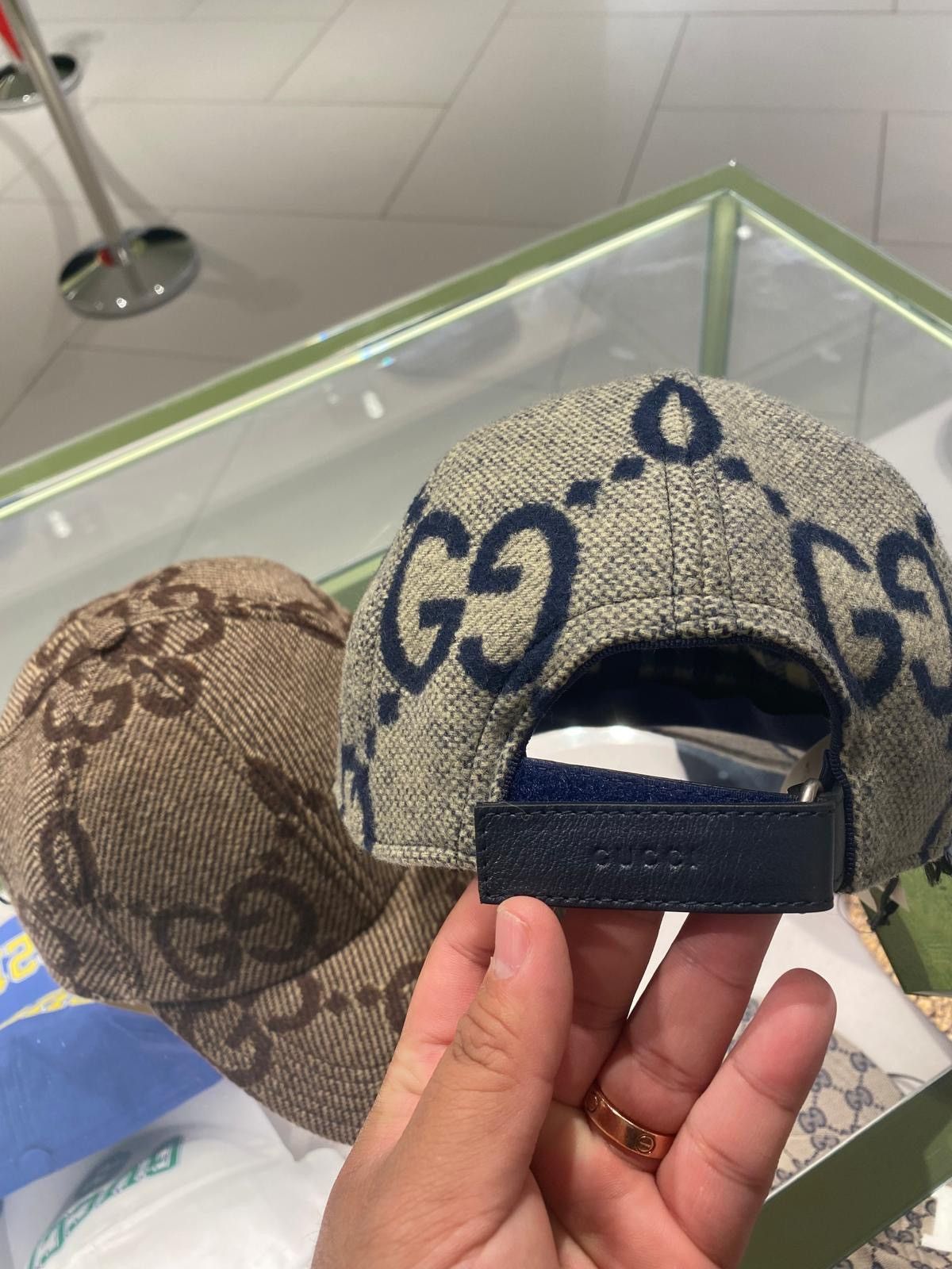 Gucci GG Wool Jumbo Baseball Hat Size ONE SIZE - 6 Thumbnail