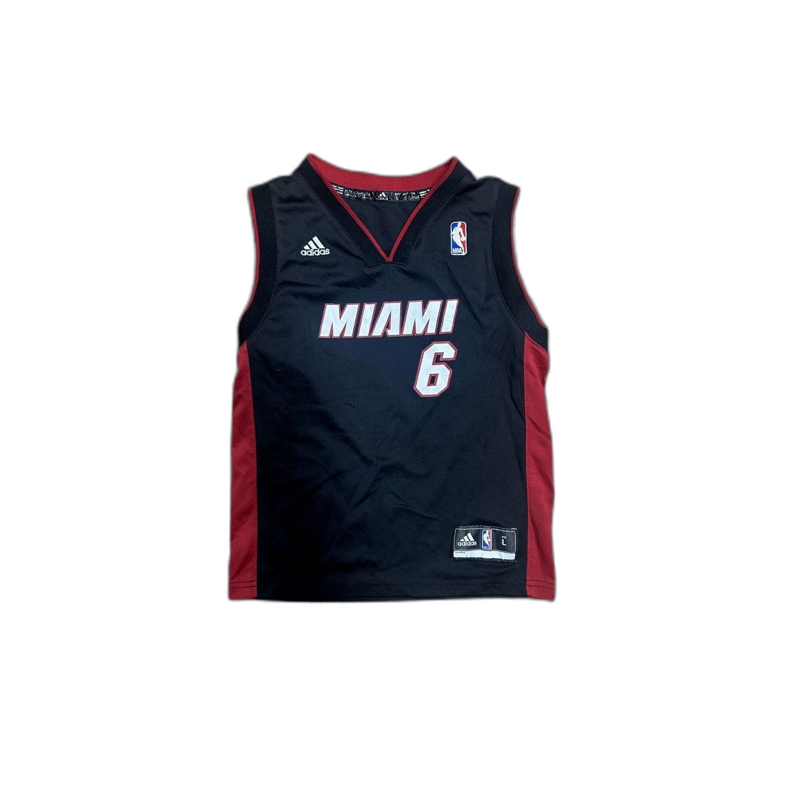 Adidas LeBron James Miami Heat Adidas Jersey 2010 Swingman NBA Boys Size US L / EU 52-54 / 3 - 1 Thumbnail