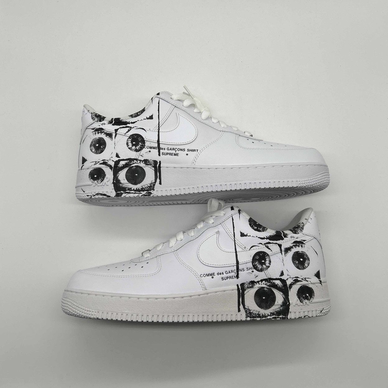 Comme des Garcons SHIRT × Nike × Supreme Supreme x Comme des Garçons SHIRT × Nike AF1 Low 'Eyes' Size US 11 / EU 44 - 1 Thumbnail