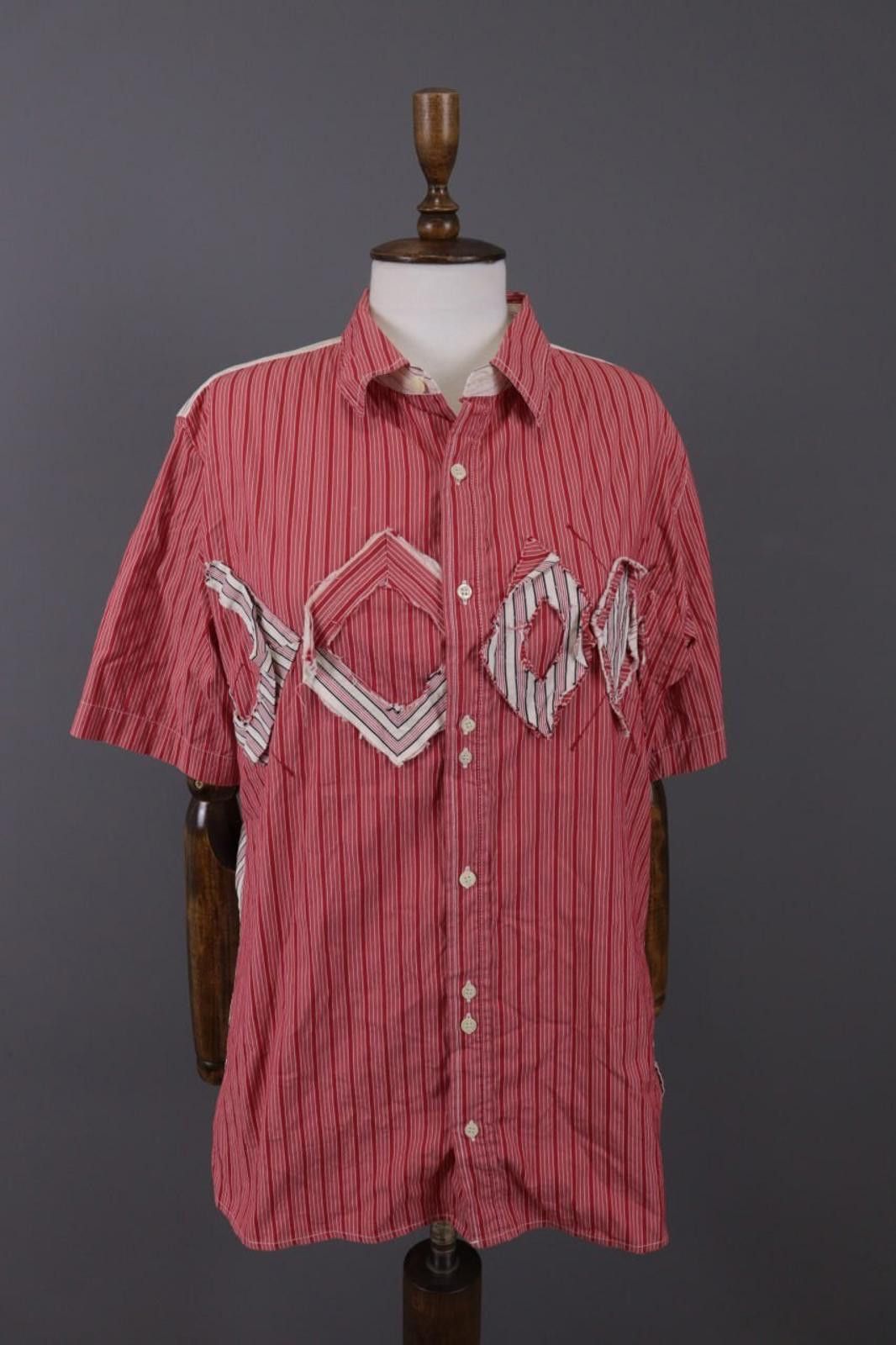 Designer Le Jean Marithe Francois Girbaud Patched Shirt Size USA 36 Size M / US 6-8 / IT 42-44 - 1 Thumbnail