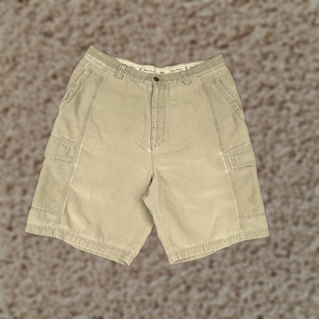 Tommy Bahama Tommy Bahama Shorts Mens 36 Khaki Tencel Cotton Cargo Relax Fit Casual Beach Size US 36 / EU 52 - 1 Thumbnail