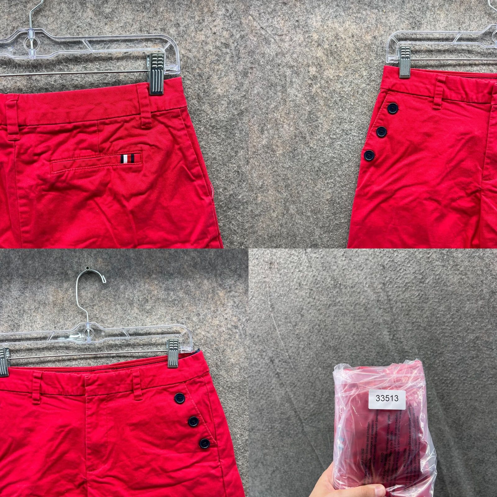 Tommy Hilfiger Tommy Hilfiger Shorts Womens 2 Red Classic Stretch 5" Inseam Cotton Extensible Size 26" / US 2 / IT 38 - 8 Thumbnail