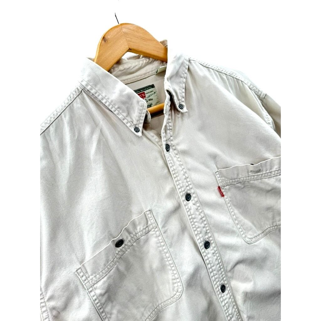 Levi's × Vintage Levi Strauss Men's Utility Chore Dual Pocket Canvas Shirt Size US L / EU 52-54 / 3 - 7 Thumbnail
