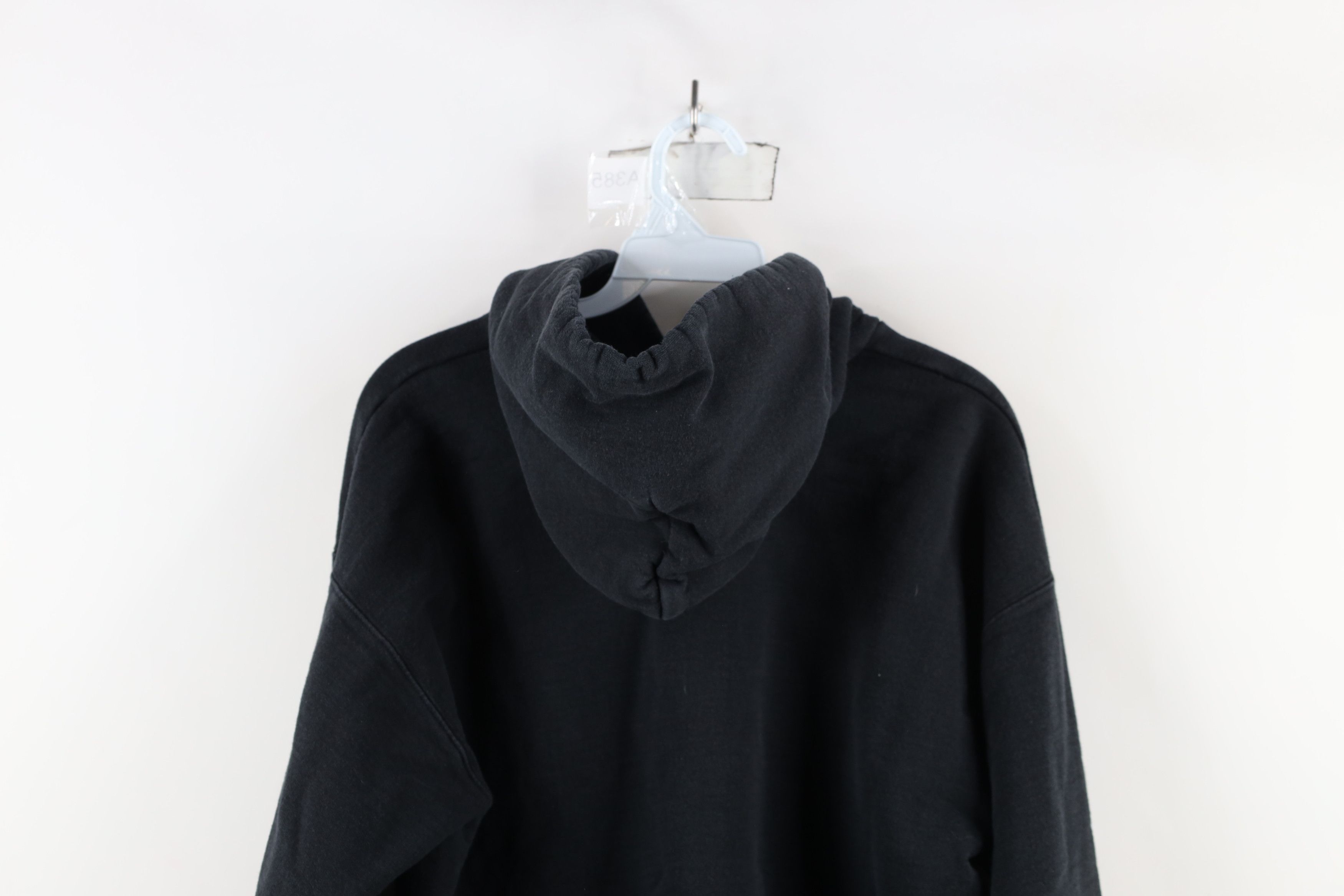 Vintage Vintage 90s Streetwear Heavyweight Hoodie Sweatshirt Black Size US M / EU 48-50 / 2 - 12 Thumbnail