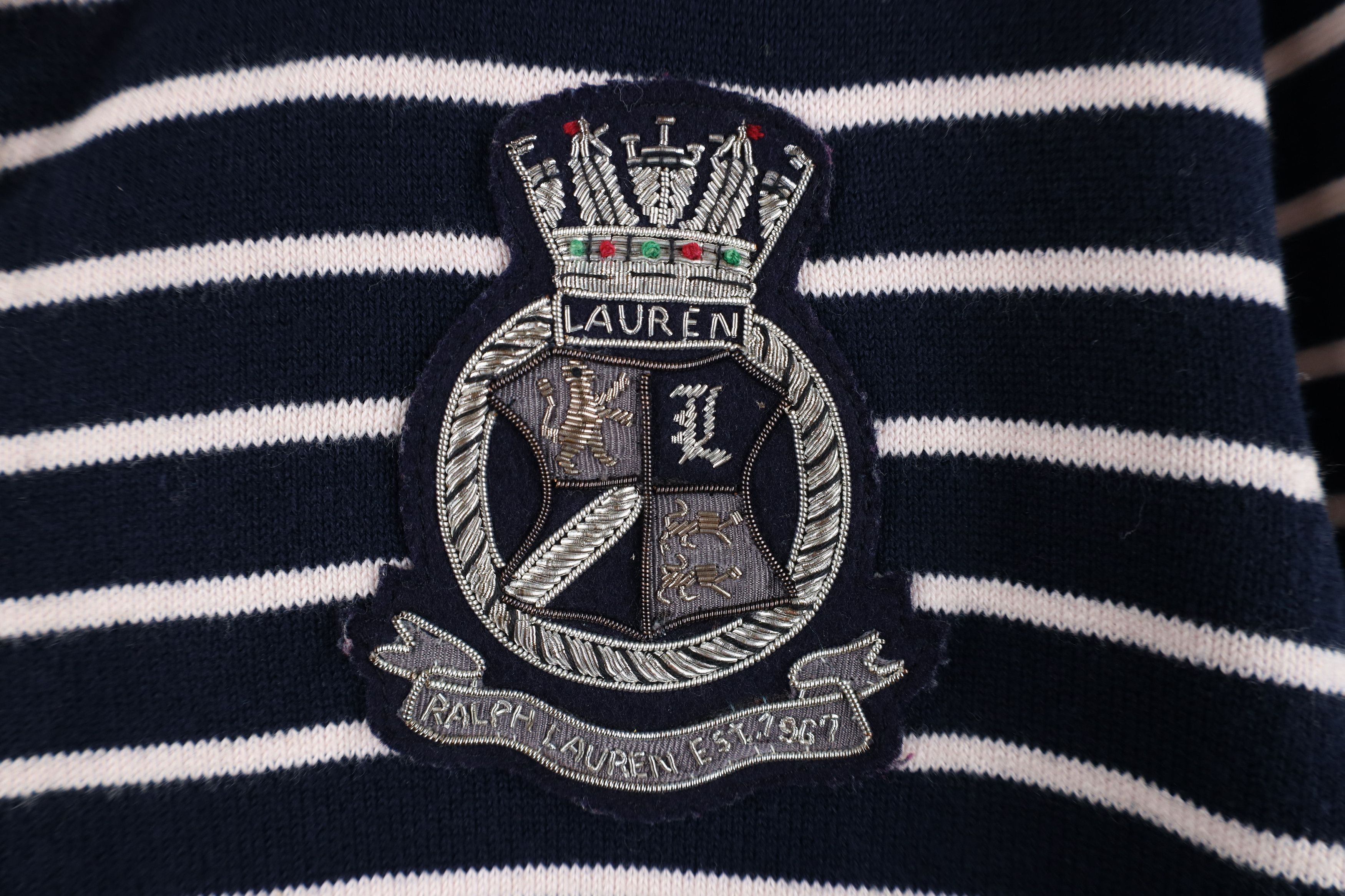 Ralph Lauren Vintage 90s Ralph Lauren Crest Knit Zip Hoodie Sweater Size S / US 4 / IT 40 - 4 Thumbnail