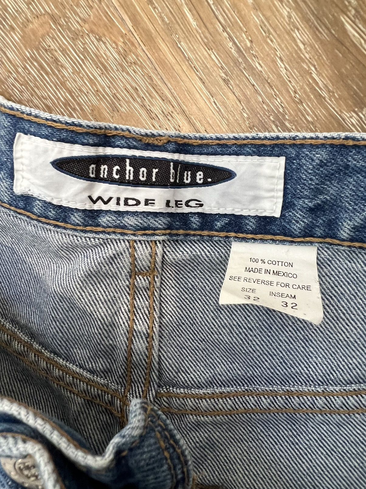 Anchor Blue Vintage anchor blue wide leg jeans Size US 30 / EU 46 - 4 Thumbnail
