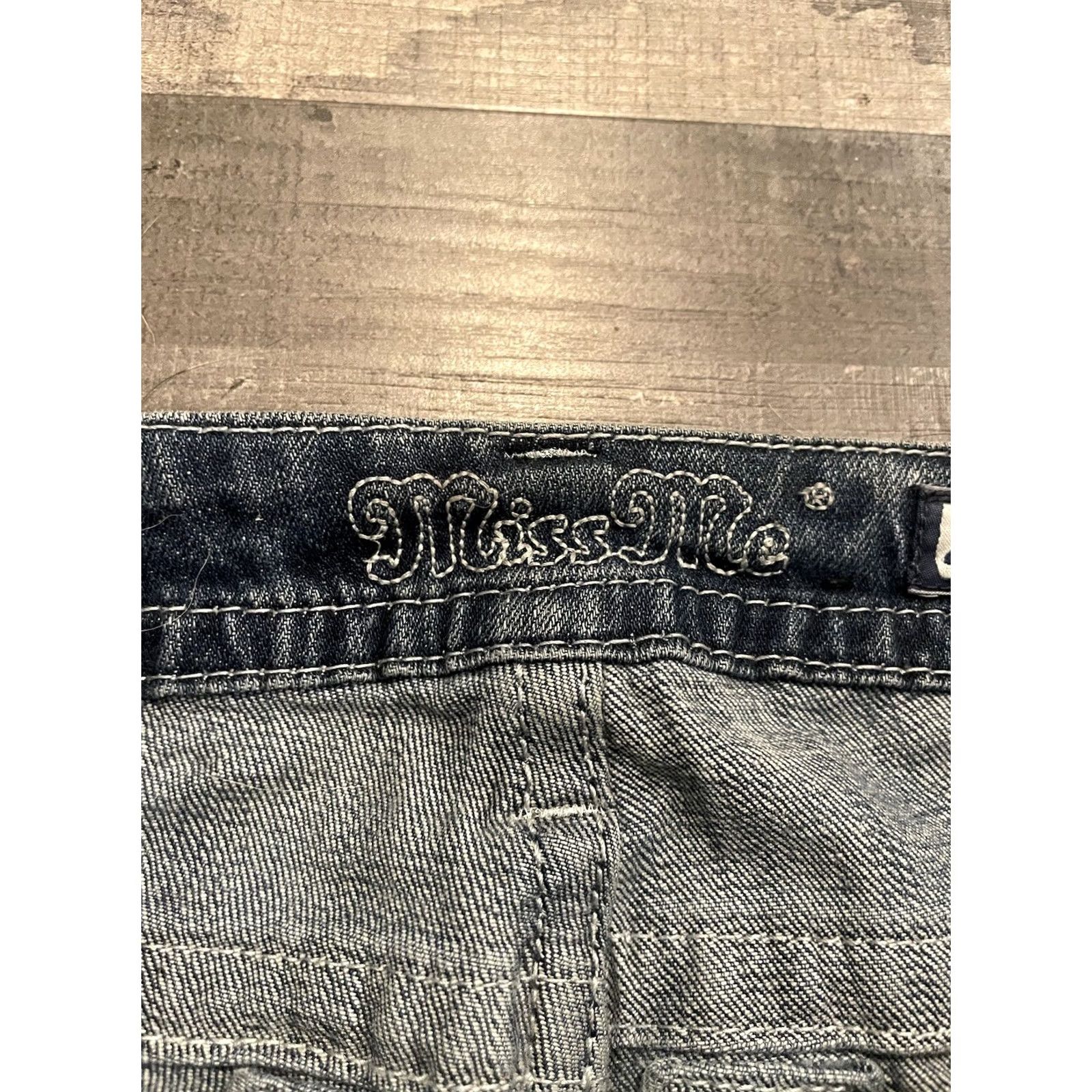 Miss Me Miss Me Jeans Woman Skinny Mid Rise 26 Blue Denim 5-Pocket Stretch Cotton Blend Slim Vintage: No (F47) Size 26" / US 2 / IT 38 - 6 Thumbnail
