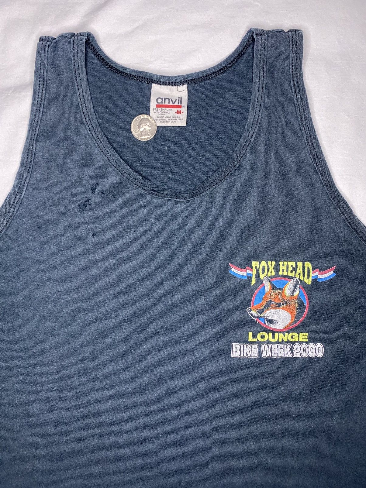 Anvil Bike Week 2000 Fox Head Lounge Florida Tank Top Black M Size US M / EU 48-50 / 2 - 5 Thumbnail