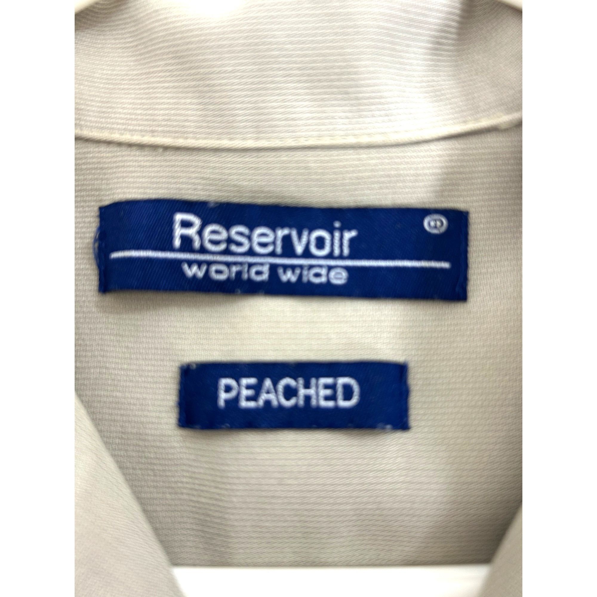 Other Reservoir Worldwide Peached Men’s Shirt L Taupe Button Down Size US L / EU 52-54 / 3 - 5 Thumbnail