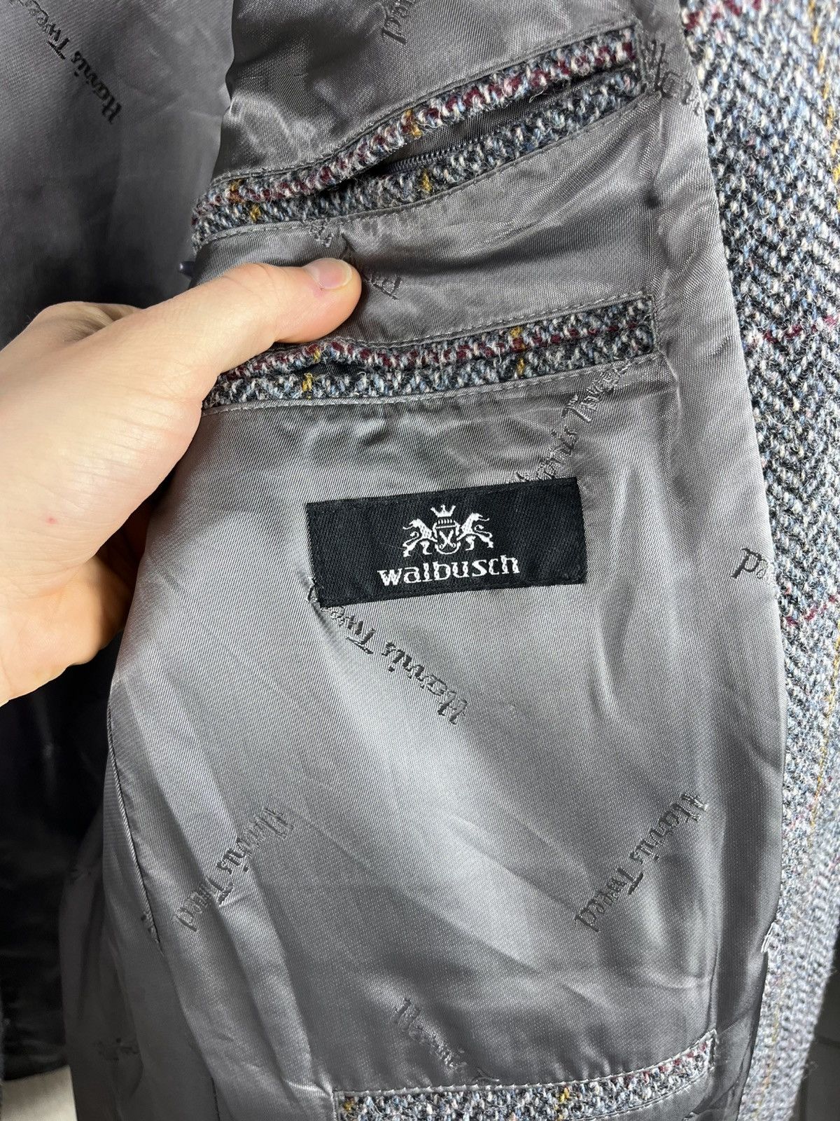 Harris Tweed × Vintage Vintage Harris Tweed wool herringbone coat jacket pattern Size US XL / EU 56 / 4 - 21 Thumbnail