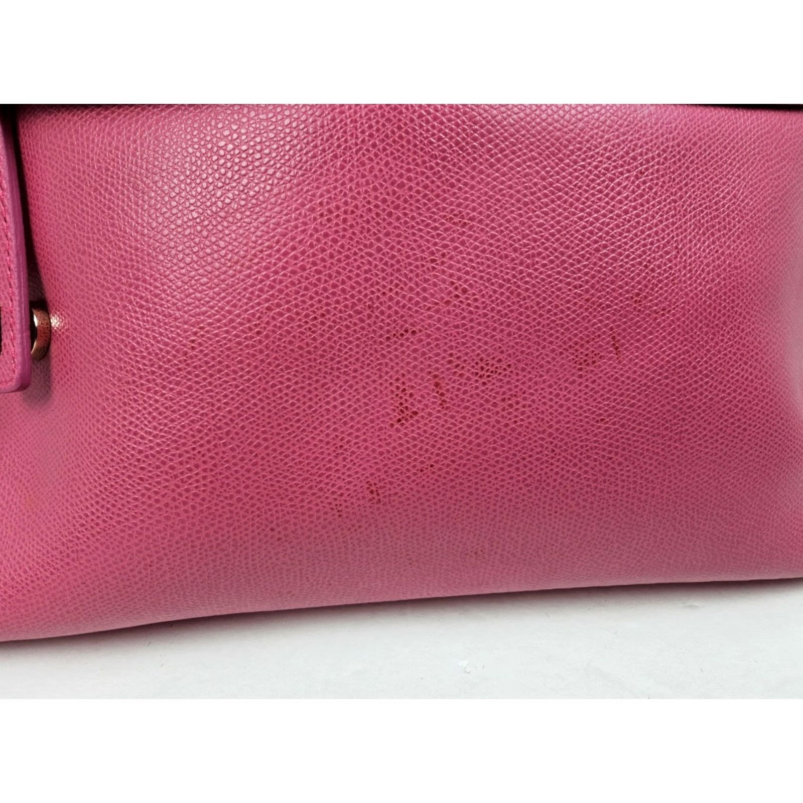 Furla Furla Pink Leather Satchel/Top Handle Bag Purse, Double Handle Crossbody Shoulder, Women, 14x9x5, Pre-owned Size ONE SIZE - 3 Thumbnail