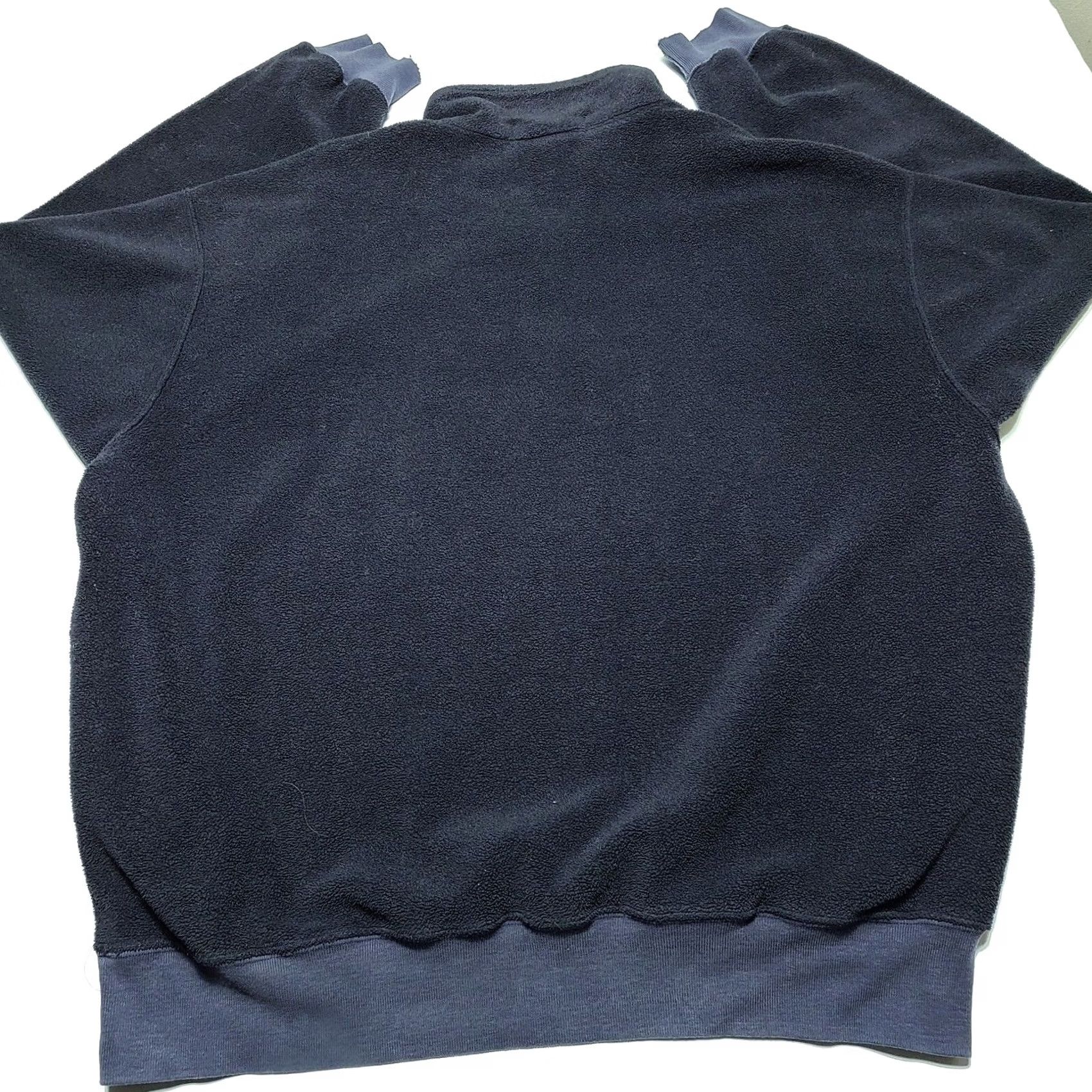 Polo Ralph Lauren VINTAGE Polo Ralph Lauren Men Blue 1/4 Zip Teddy Fleece Red Pony Size Large Sweater Zipper Logo Embroidered Long Sleeve Mock Neck 100% Polyester Size US L / EU 52-54 / 3 - 3 Thumbnail