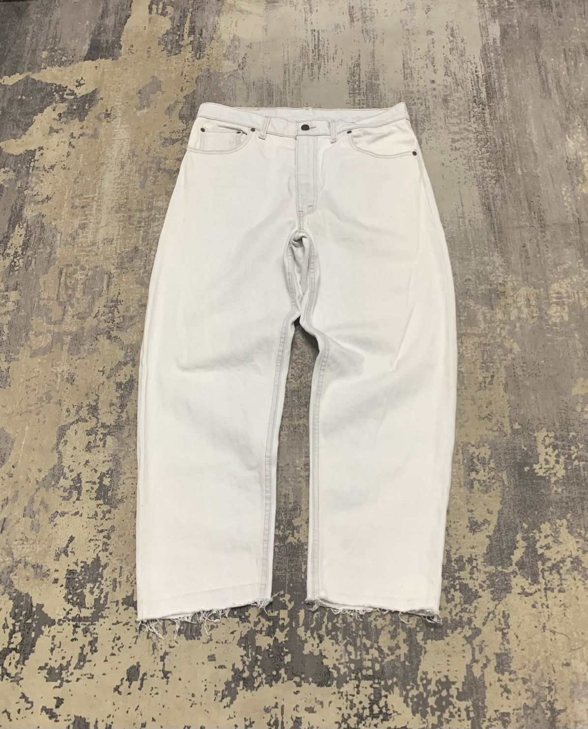 Levi's VTG 90s Levi's 550 Relaxed Fit Tapered Leg Jeans Made In USA Size US 35 - 1 Thumbnail