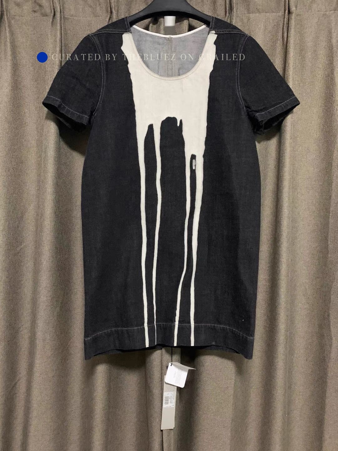 Rick Owens Ink Splatter Short Sleeve Tee Size US S / EU 44-46 / 1 - 1 Thumbnail