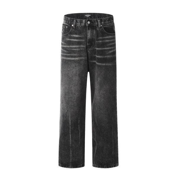 Japanese Brand × Jean Vintage washed distressed loose cargo ripped straight jeans Size US 32 / EU 48 - 1 Thumbnail