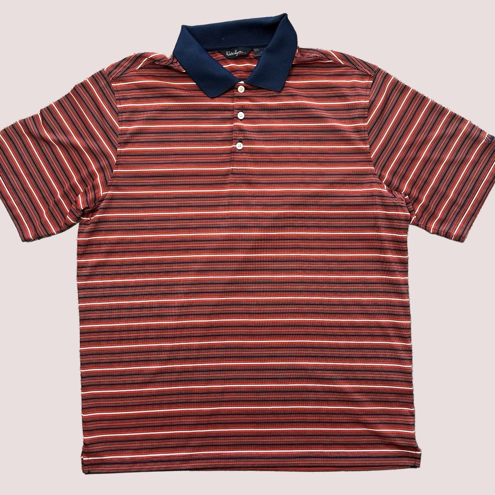 Vintage Walter Hagen Polo Mens L Striped Red Shirt Collared Vintage Polo Shirt Size US L / EU 52-54 / 3 - 1 Thumbnail