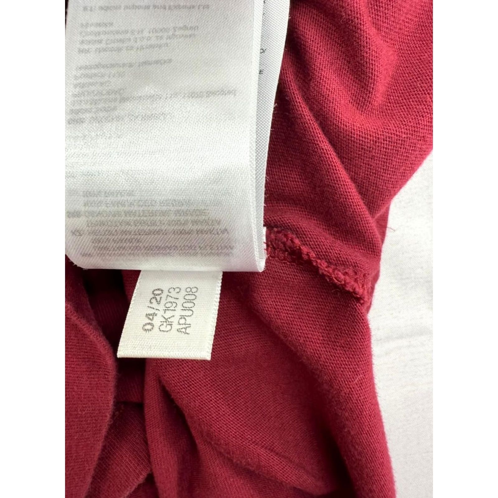 Adidas Adidas Originals T-Shirt Men XS Burgundy 3-Stripes Stripe Cotton Short Sleeve Crew Neck Jersey Relaxed Fit Size US XS / EU 42 / 0 - 5 Thumbnail