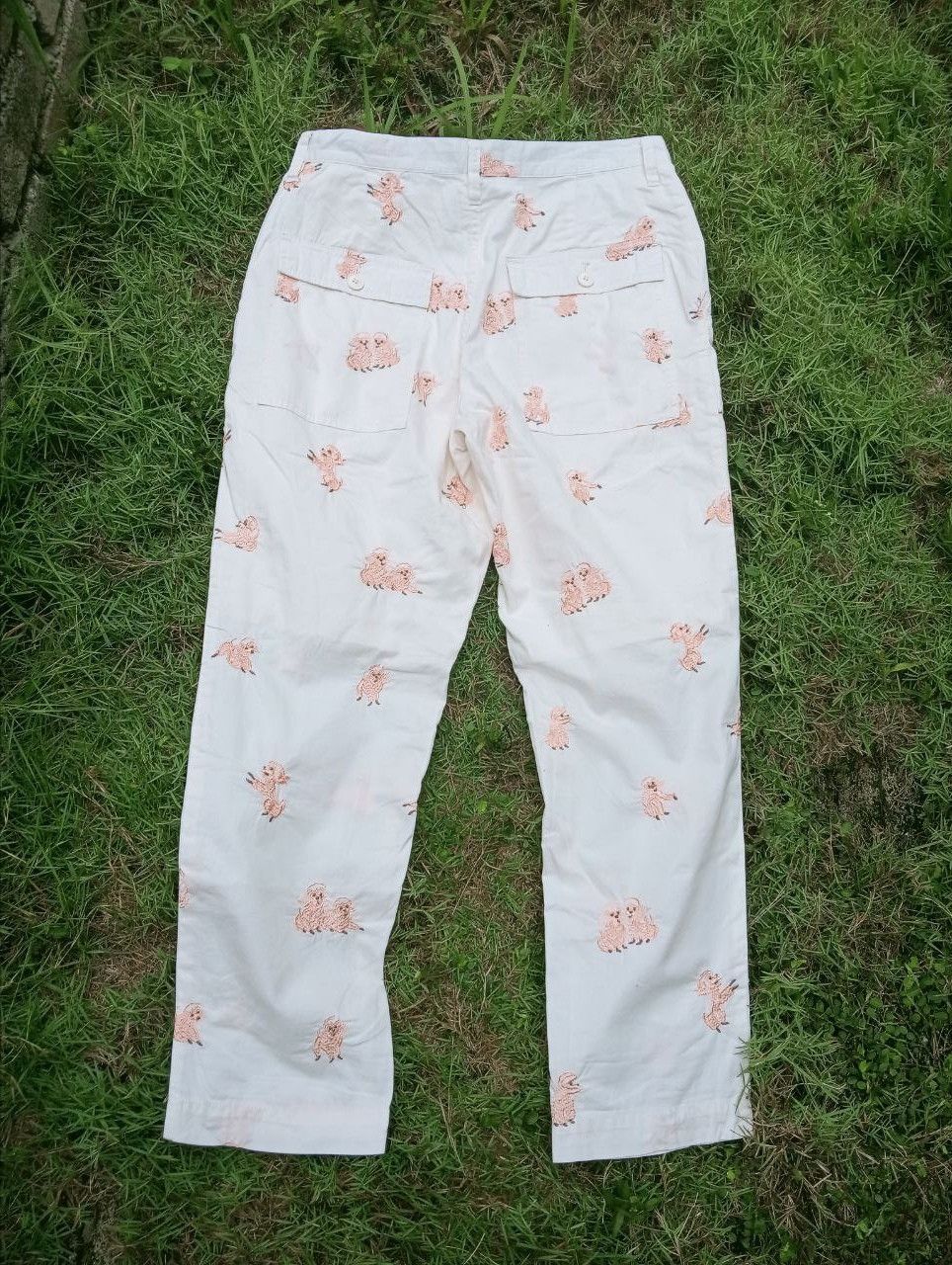 Issey Miyake VINTAGE NE-NET ISSEY MIYAKE EMBROIDERY PANTS Size US 31 - 9 Thumbnail