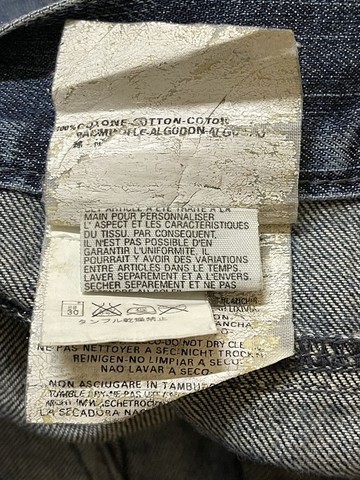 Replay Blue Faded Wash Avant Garde Style Loose Jeans