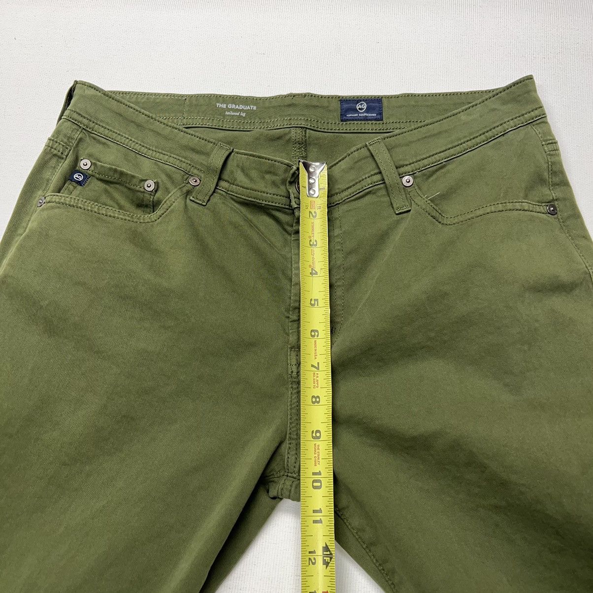 AG Adriano Goldschmied AG Adriano Goldschmied Pants Green The Graduate Tailored Leg Size US 33 - 24 Thumbnail