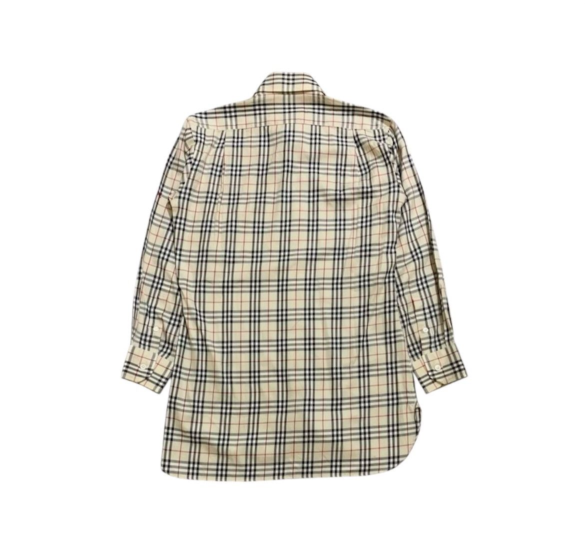 Burberry × Vintage Vintage 90s Burberry London TH Nova Check Plaid Shirt Size US M / EU 48-50 / 2 - 2 Thumbnail