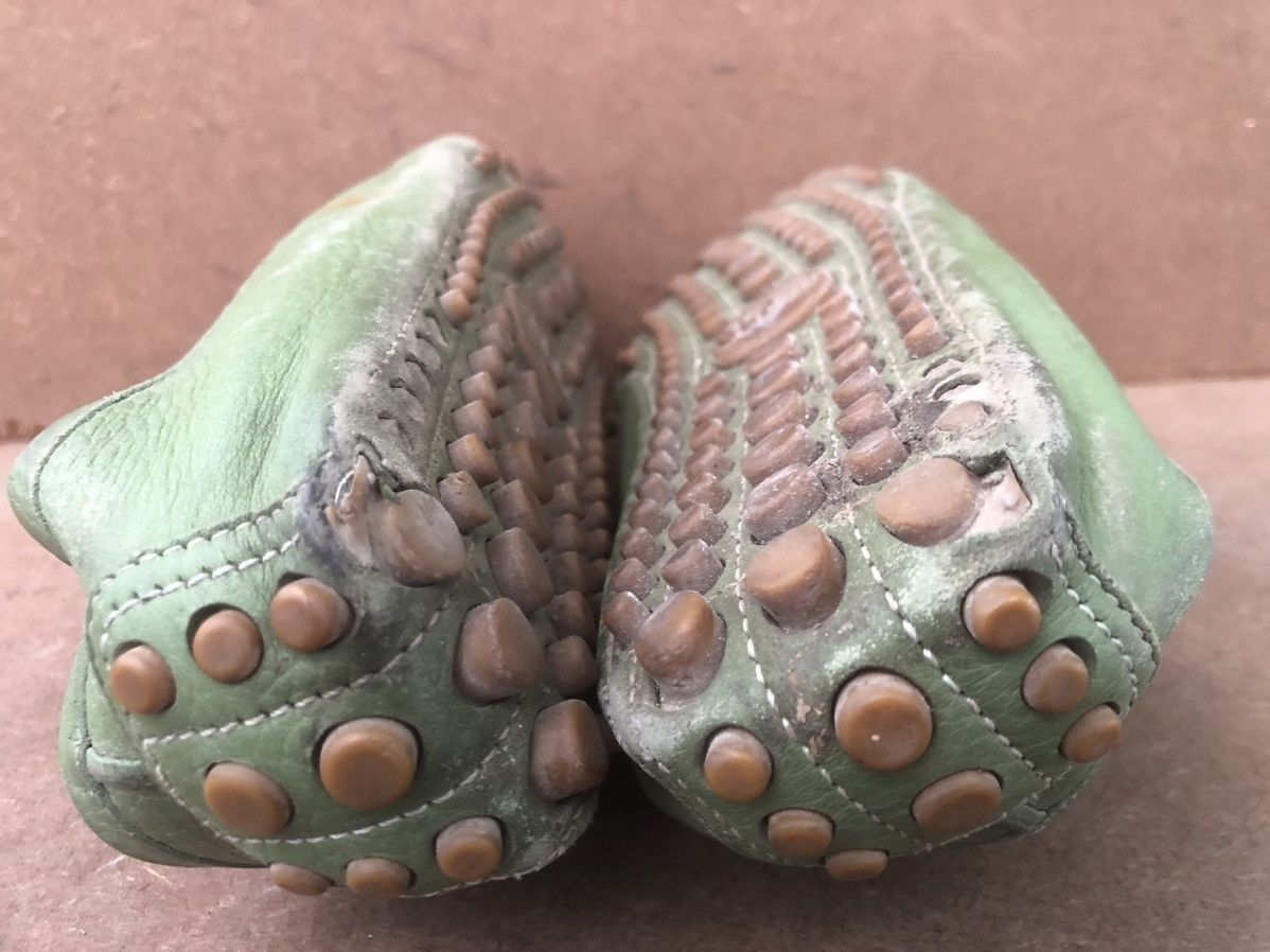 Gucci Gucci 322741 green calfskin Leather Men’s driving sneakers Size US 6.5 / EU 39-40 - 18 Thumbnail
