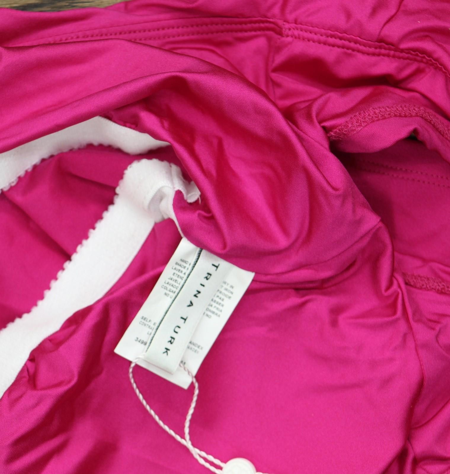 Other Trina Turk Monaco Ruffle Tankini Swim Top Sangria Pink 12 Size ONE SIZE - 4 Thumbnail