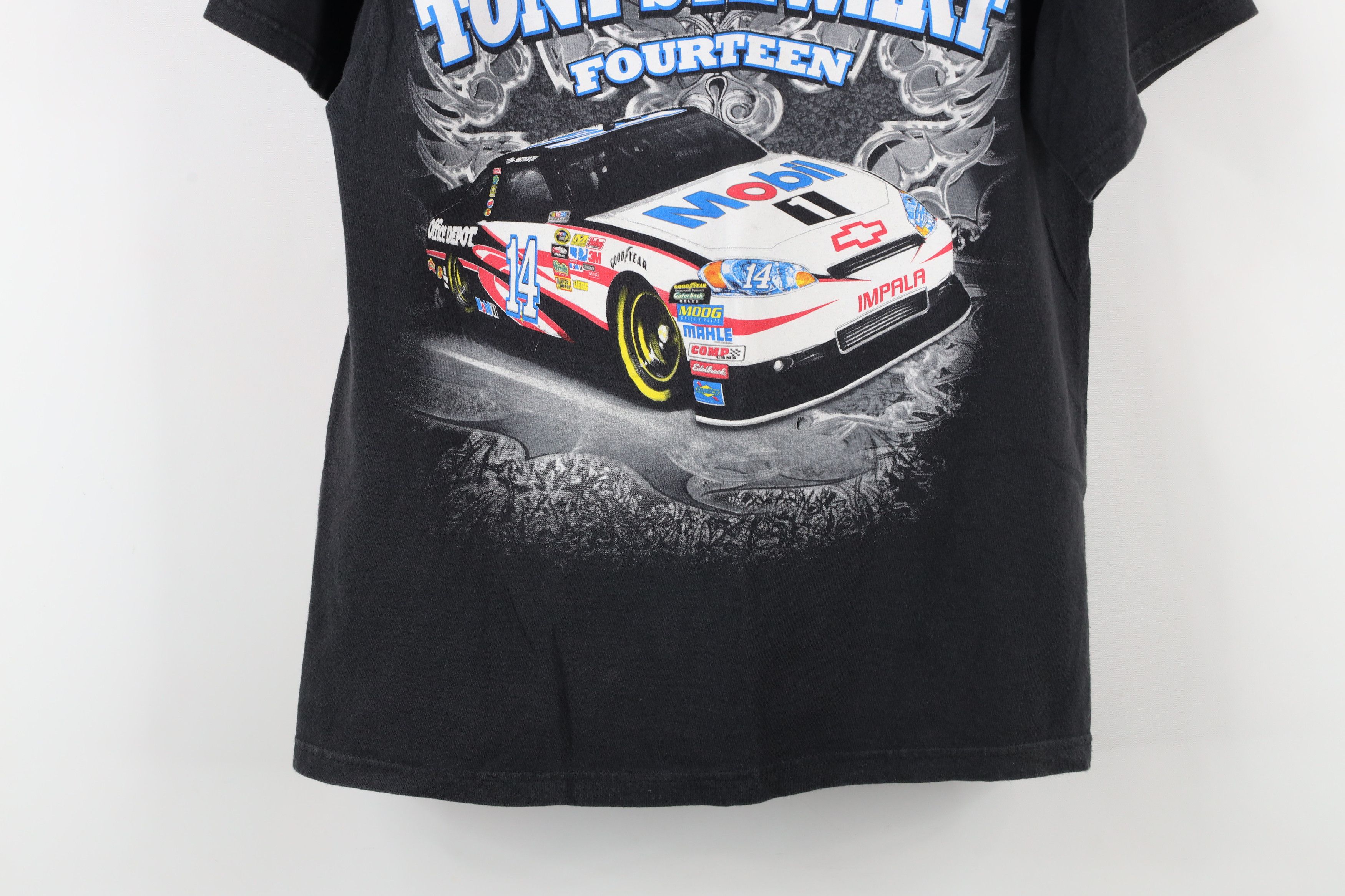 Vintage Vintage Y2K NASCAR Tony Stewart Racing Print T-Shirt Black Size US M / EU 48-50 / 2 - 3 Thumbnail