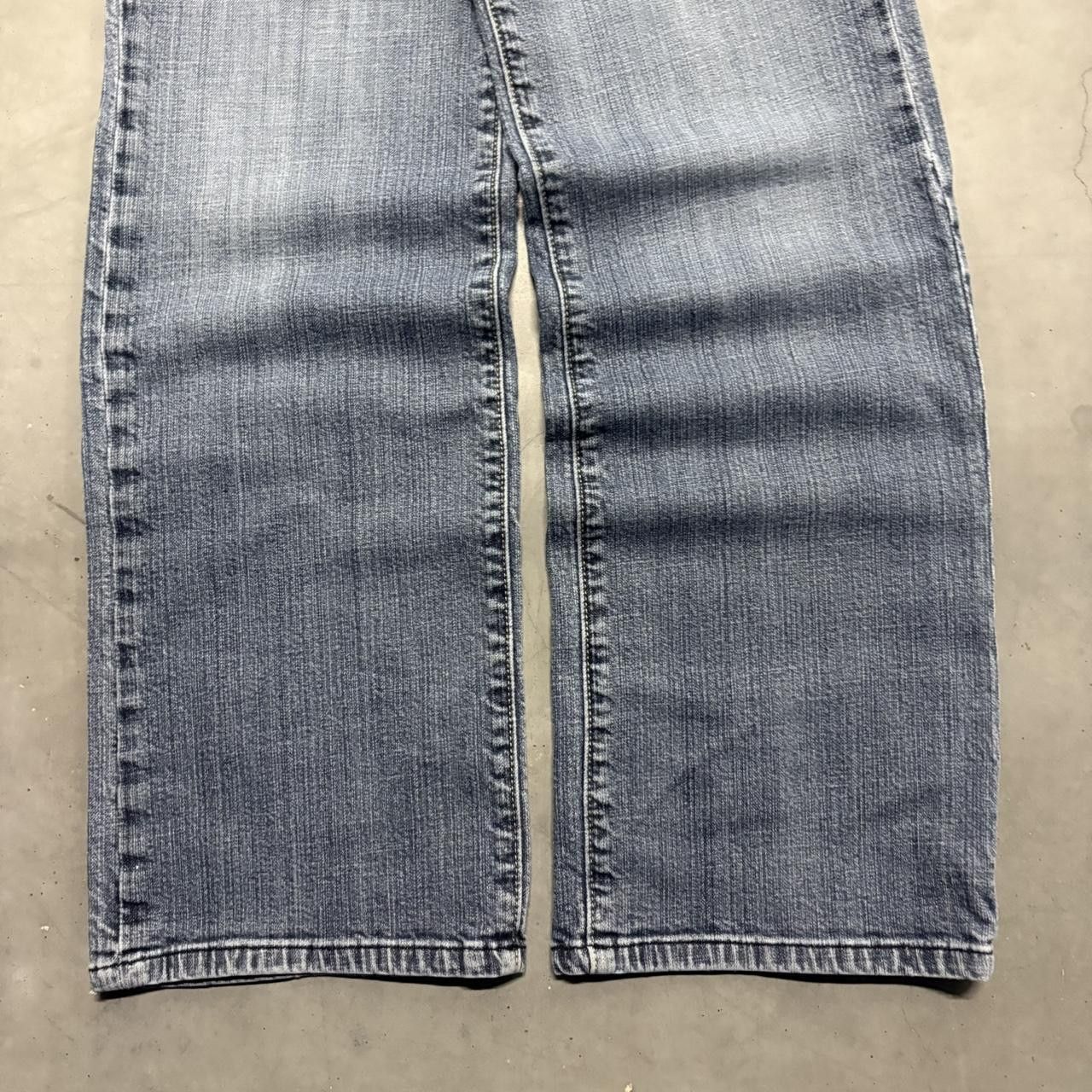 Vintage Crazy Vintage Y2K/2000s Flare Bootcut Dark Blue Wash Denim Jeans! Size US 32 / EU 48 - 5 Thumbnail