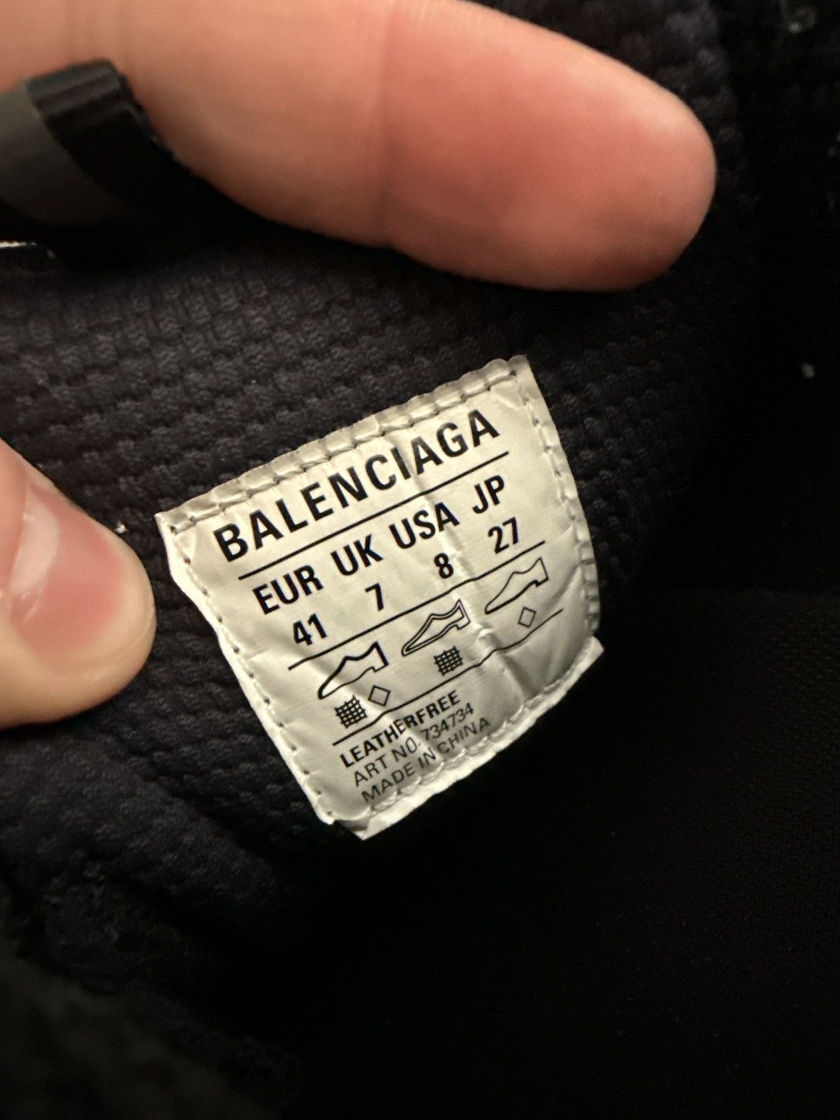 Balenciaga Balenciaga 3xl black mesh size 41 Size US 9 / EU 42 - 6 Thumbnail