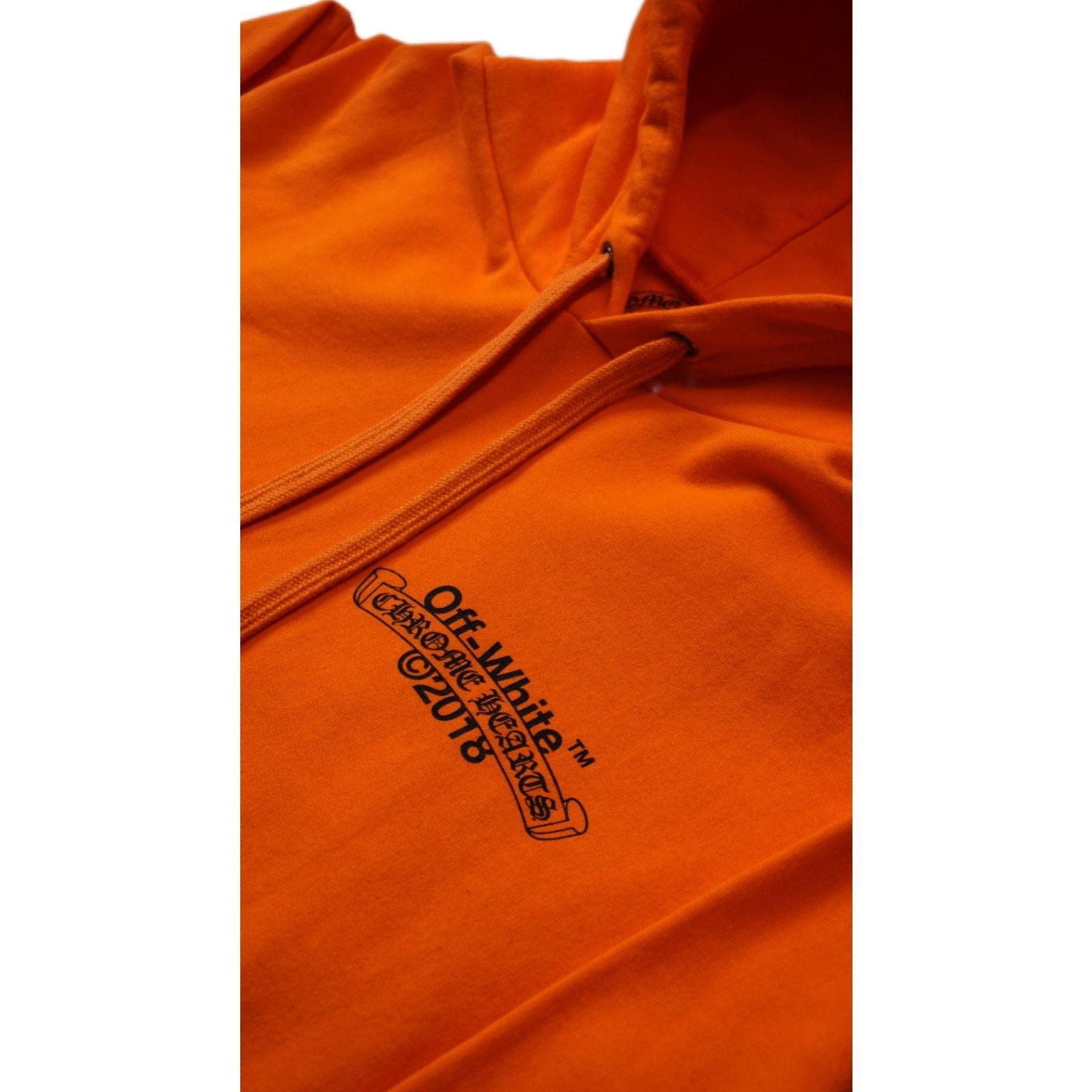 Chrome Hearts Off-White Orange Hoodie '2018 Release' Size US XL / EU 56 / 4 - 3 Thumbnail