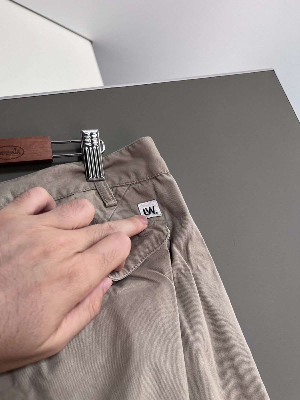 Universal Works Universal Works Beige Slim Chino Pants Size US 34 / EU 50 - 11 Thumbnail