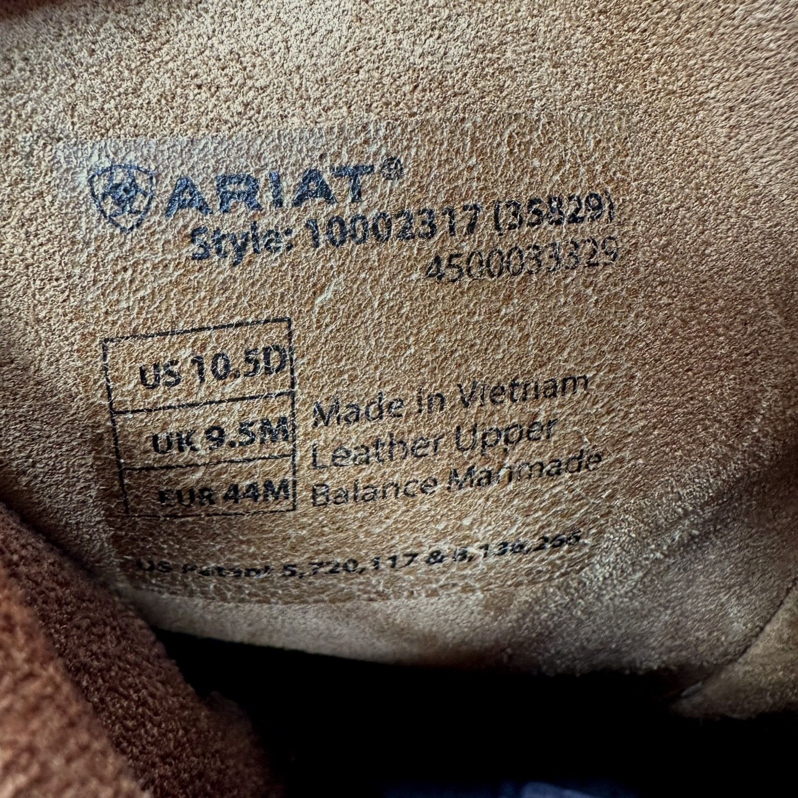 Ariat Ariat Rambler Western Cowboy Boots Mens 10.5 D Brown Leather Size US 10.5 / EU 43-44 - 7 Thumbnail